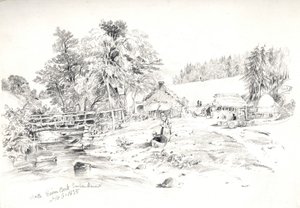 Cairn Beck Embankment, 1835 - John Wilson Carmichael